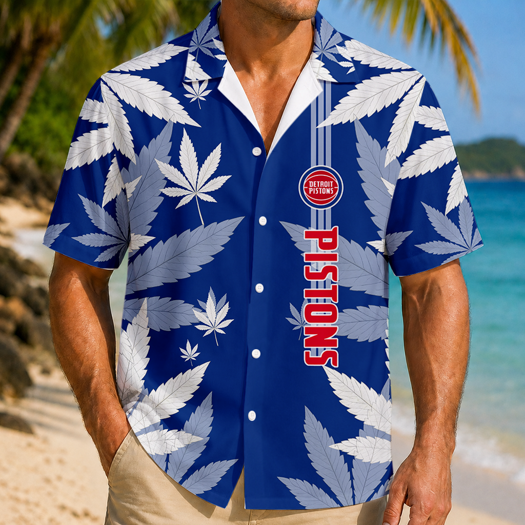 LIMITED EDITION - NEW CUSTOMIZED NBA14 DPI DETROIT PISTONS UNISEX HAWAIIAN SHIRT