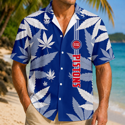 LIMITED EDITION - NEW CUSTOMIZED NBA14 DPI DETROIT PISTONS UNISEX HAWAIIAN SHIRT