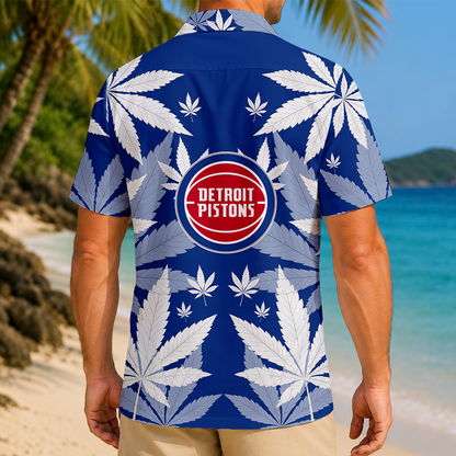 LIMITED EDITION - NEW CUSTOMIZED NBA14 DPI DETROIT PISTONS UNISEX HAWAIIAN SHIRT