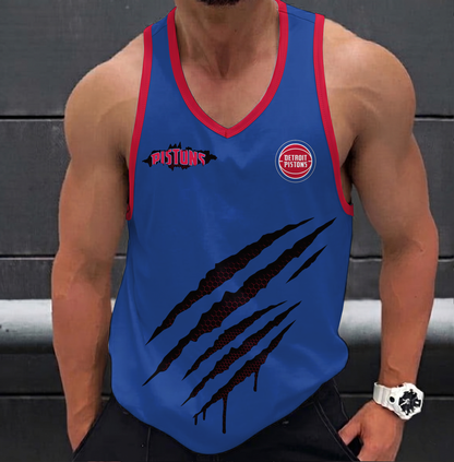LIMITED EDITION - NEW CUSTOMIZED NBA14 DPI DETROIT PISTONS UNISEX TANK TOP