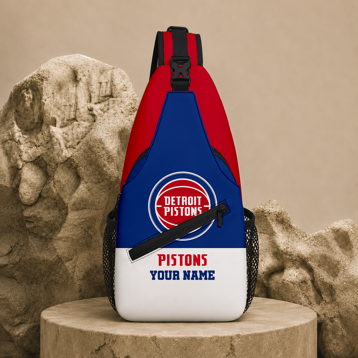 LIMITED EDITION - NEW CUSTOMIZED NBA14 DPI DETROIT PISTONSSLING BAG