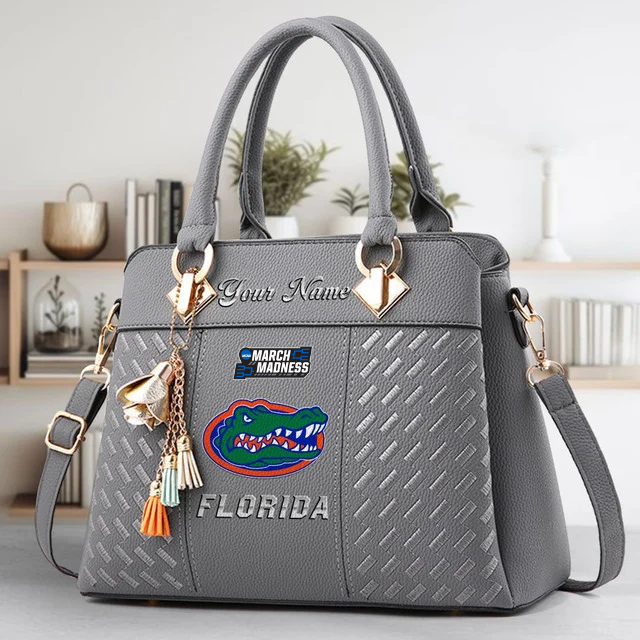 LIMITED EDITION - NEW CUSTOMIZED MAM NCAA14 FLG FL GATORS ZIP HANDBAG MULTICOLOR