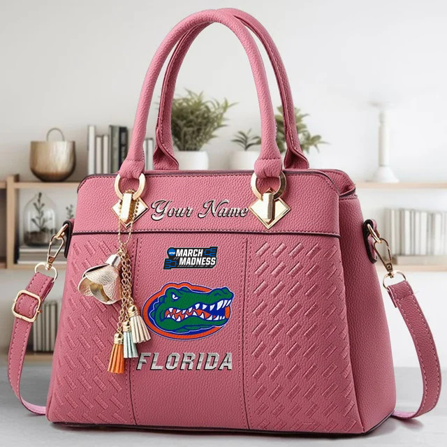 LIMITED EDITION - NEW CUSTOMIZED MAM NCAA14 FLG FL GATORS ZIP HANDBAG MULTICOLOR