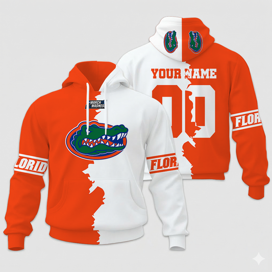 LIMITED EDITION - NEW CUSTOMIZED NCAA MAM14 FLG FL GATORS UNISEX HOODIE & ZIP HOODIE