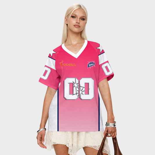 LIMITED EDITION - NEW CUSTOMIZED WNBA15 DTS DE SHOCK V-NECK BASKETBALL JERSEY