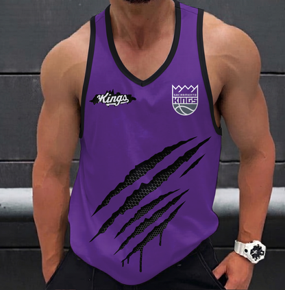LIMITED EDITION - NEW CUSTOMIZED NBA16 SKI SACRAMENTO KINGS UNISEX TANK TOP