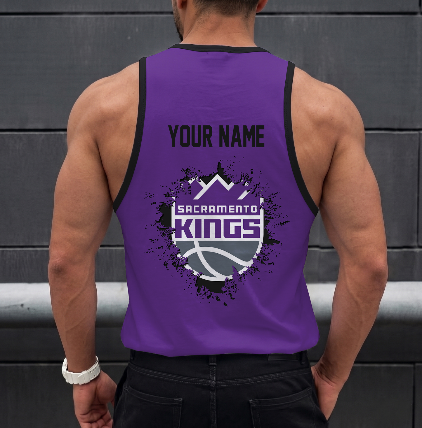 LIMITED EDITION - NEW CUSTOMIZED NBA16 SKI SACRAMENTO KINGS UNISEX TANK TOP