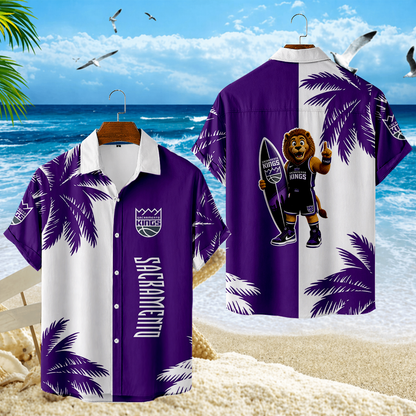 LIMITED EDITION - NEW CUSTOMIZED NBA16 SKI SACRAMENTO KINGS UNISEX HAWAIIAN SHIRT