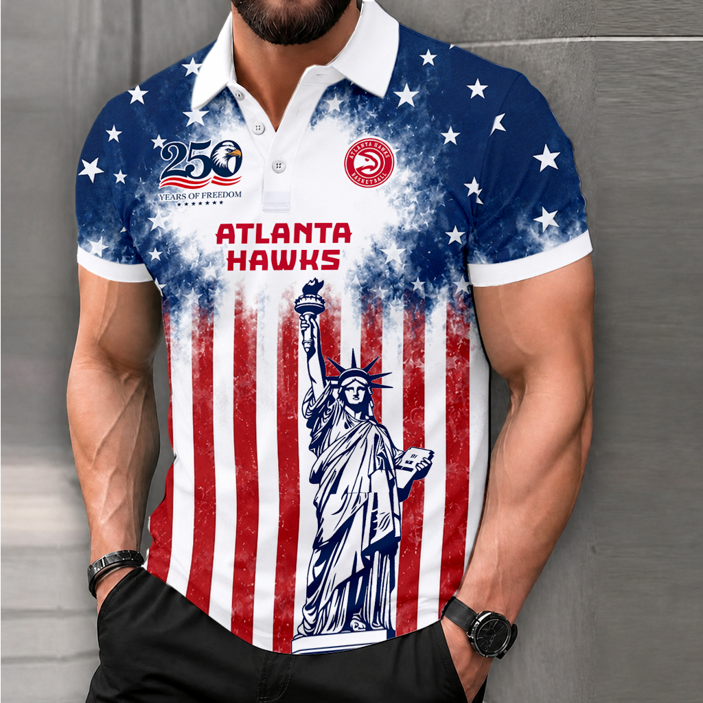 LIMITED EDITION - NEW CUSTOMIZED NBA17 AHA ATLANTA HAWKS POLO SHIRT, ZIP POLO SHIRT & T-SHIRTS