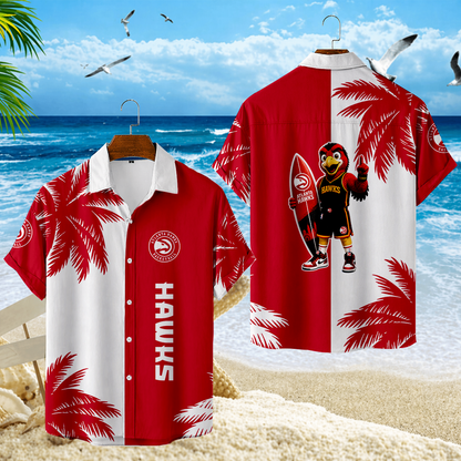 LIMITED EDITION - NEW CUSTOMIZED NBA17 AHA ATLANTA HAWKS UNISEX HAWAIIAN SHIRT