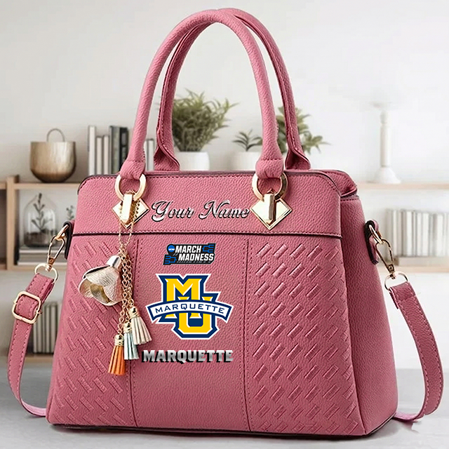 LIMITED EDITION - NEW CUSTOMIZED MAM NCAA17 MGE MA GOLDEN EAGLES ZIP HANDBAG MULTICOLOR