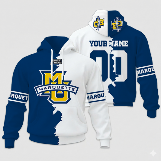 LIMITED EDITION - NEW CUSTOMIZED NCAA MAM17 MGE MA GOLDEN EAGLES UNISEX HOODIE & ZIP HOODIE