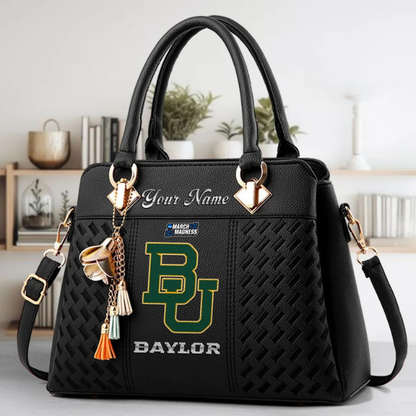 LIMITED EDITION - NEW CUSTOMIZED MAM NCAA18 BAB BA BEARS ZIP HANDBAG MULTICOLOR