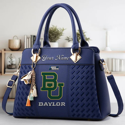 LIMITED EDITION - NEW CUSTOMIZED MAM NCAA18 BAB BA BEARS ZIP HANDBAG MULTICOLOR