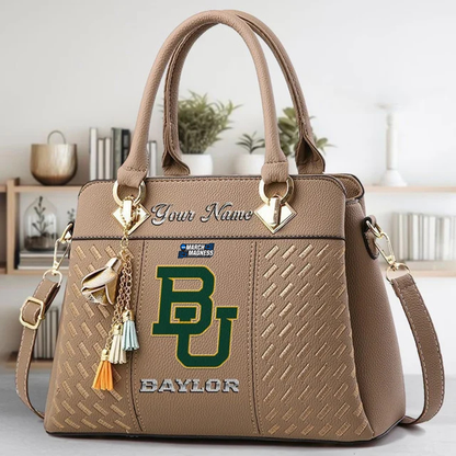 LIMITED EDITION - NEW CUSTOMIZED MAM NCAA18 BAB BA BEARS ZIP HANDBAG MULTICOLOR