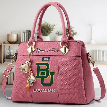 LIMITED EDITION - NEW CUSTOMIZED MAM NCAA18 BAB BA BEARS ZIP HANDBAG MULTICOLOR