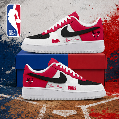 LIMITED EDITION - NEW CUSTOMIZED NBA19 CBU CHICAGO BULLS AF1 SNEAKERS