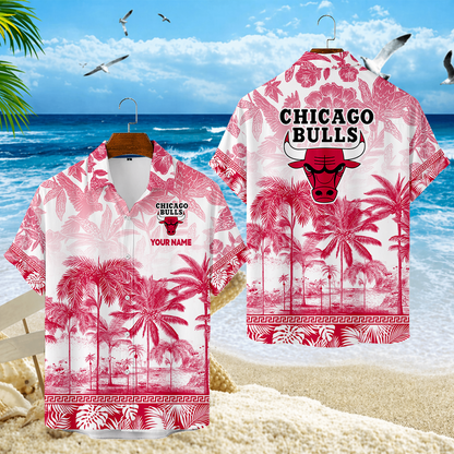 FINAL CLEARANCE - NEW CUSTOMIZED NBA19 CBU CHICAGO BULLS UNISEX HAWAIIAN SHIRT
