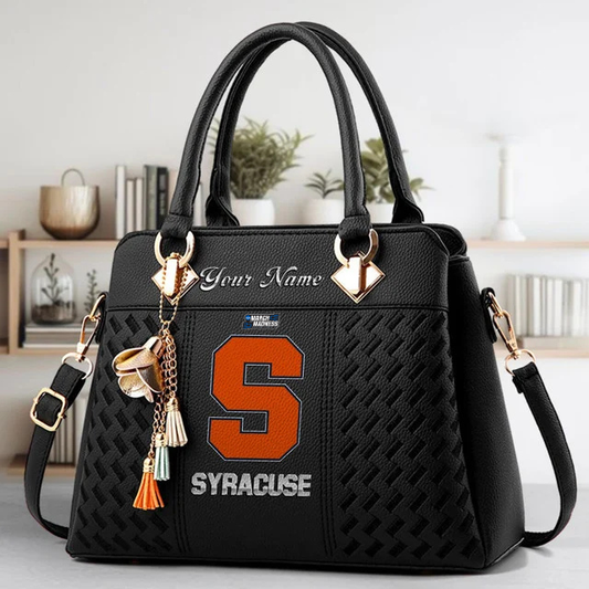 LIMITED EDITION - NEW CUSTOMIZED MAM NCAA19 SYO SY ORANGE ZIP HANDBAG MULTICOLOR