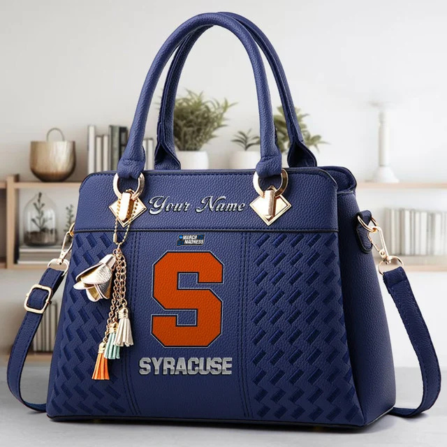 LIMITED EDITION - NEW CUSTOMIZED MAM NCAA19 SYO SY ORANGE ZIP HANDBAG MULTICOLOR