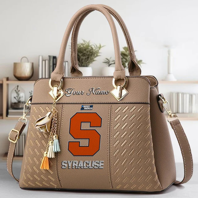 LIMITED EDITION - NEW CUSTOMIZED MAM NCAA19 SYO SY ORANGE ZIP HANDBAG MULTICOLOR