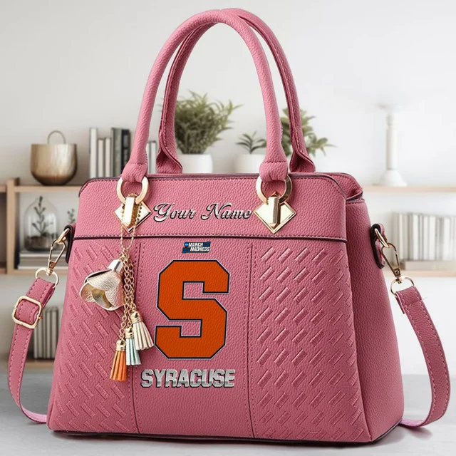 LIMITED EDITION - NEW CUSTOMIZED MAM NCAA19 SYO SY ORANGE ZIP HANDBAG MULTICOLOR