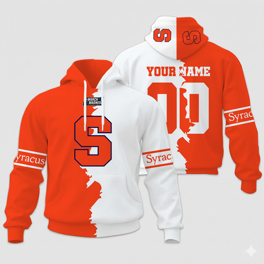 LIMITED EDITION - NEW CUSTOMIZED NCAA MAM19 SYO SY ORANGE UNISEX HOODIE & ZIP HOODIE