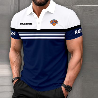 LIMITED EDITION - NEW CUSTOMIZED NBA04 NYK NEW YORK KNICKS POLO SHIRT
