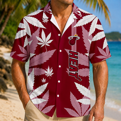 LIMITED EDITION - NEW CUSTOMIZED NBA20 MHE MIAMI HEAT UNISEX HAWAIIAN SHIRT