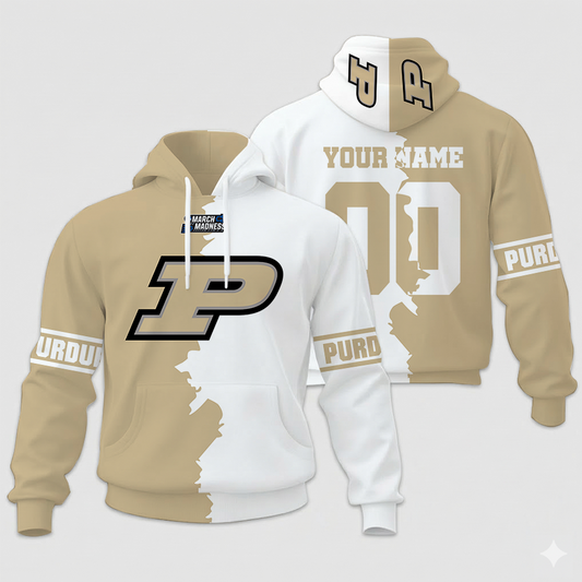 LIMITED EDITION - NEW CUSTOMIZED NCAA MAM20 PUB PU BOILERMAKERS UNISEX HOODIE & ZIP HOODIE