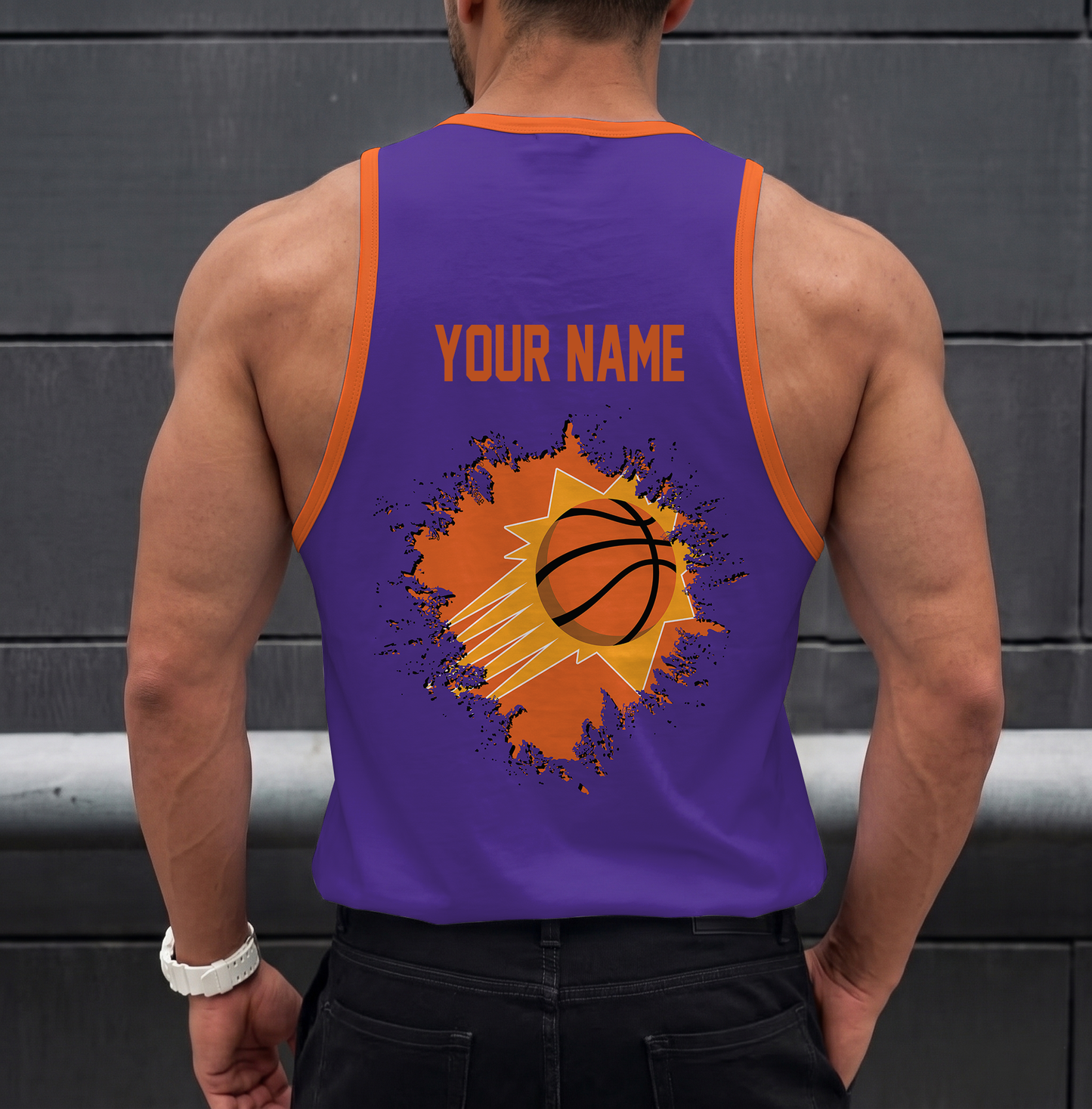 LIMITED EDITION - NEW CUSTOMIZED NBA21 PSU PHOENIX SUNS UNISEX TANK TOP