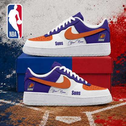 LIMITED EDITION - NEW CUSTOMIZED NBA21 PSU PHOENIX SUNS AF1 SNEAKERS