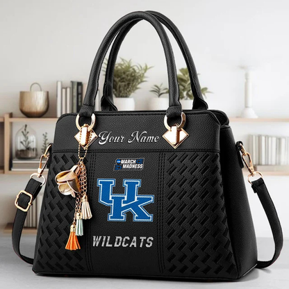 LIMITED EDITION - NEW CUSTOMIZED MAM NCAA22 KEW KE WILDCATS ZIP HANDBAG MULTICOLOR