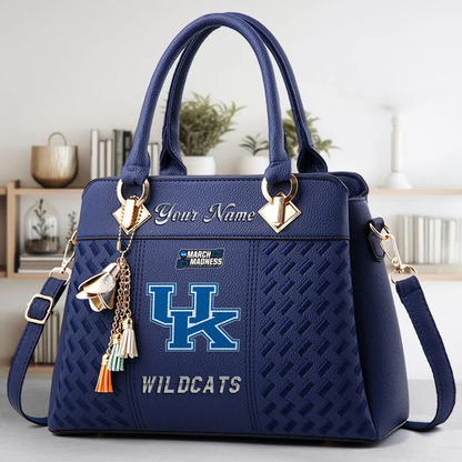 LIMITED EDITION - NEW CUSTOMIZED MAM NCAA22 KEW KE WILDCATS ZIP HANDBAG MULTICOLOR