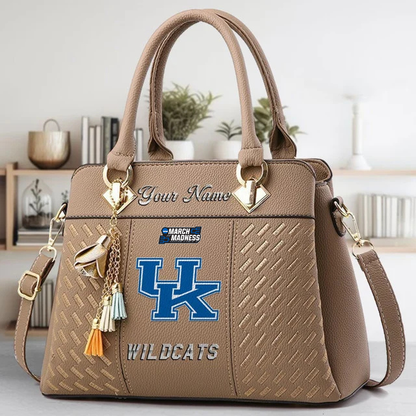 LIMITED EDITION - NEW CUSTOMIZED MAM NCAA22 KEW KE WILDCATS ZIP HANDBAG MULTICOLOR