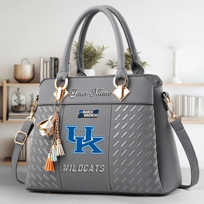 LIMITED EDITION - NEW CUSTOMIZED MAM NCAA22 KEW KE WILDCATS ZIP HANDBAG MULTICOLOR