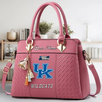 LIMITED EDITION - NEW CUSTOMIZED MAM NCAA22 KEW KE WILDCATS ZIP HANDBAG MULTICOLOR