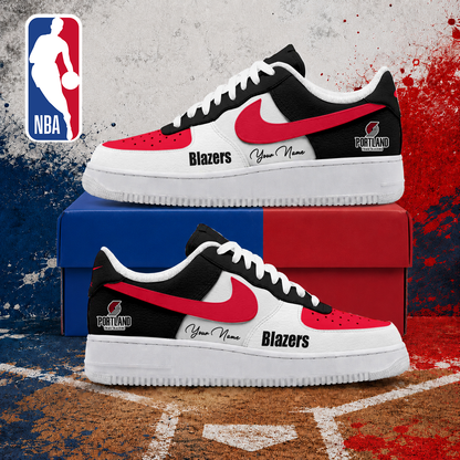 LIMITED EDITION - NEW CUSTOMIZED NBA22 PTB PORTLAND TRAIL BLAZERS AF1 SNEAKERS