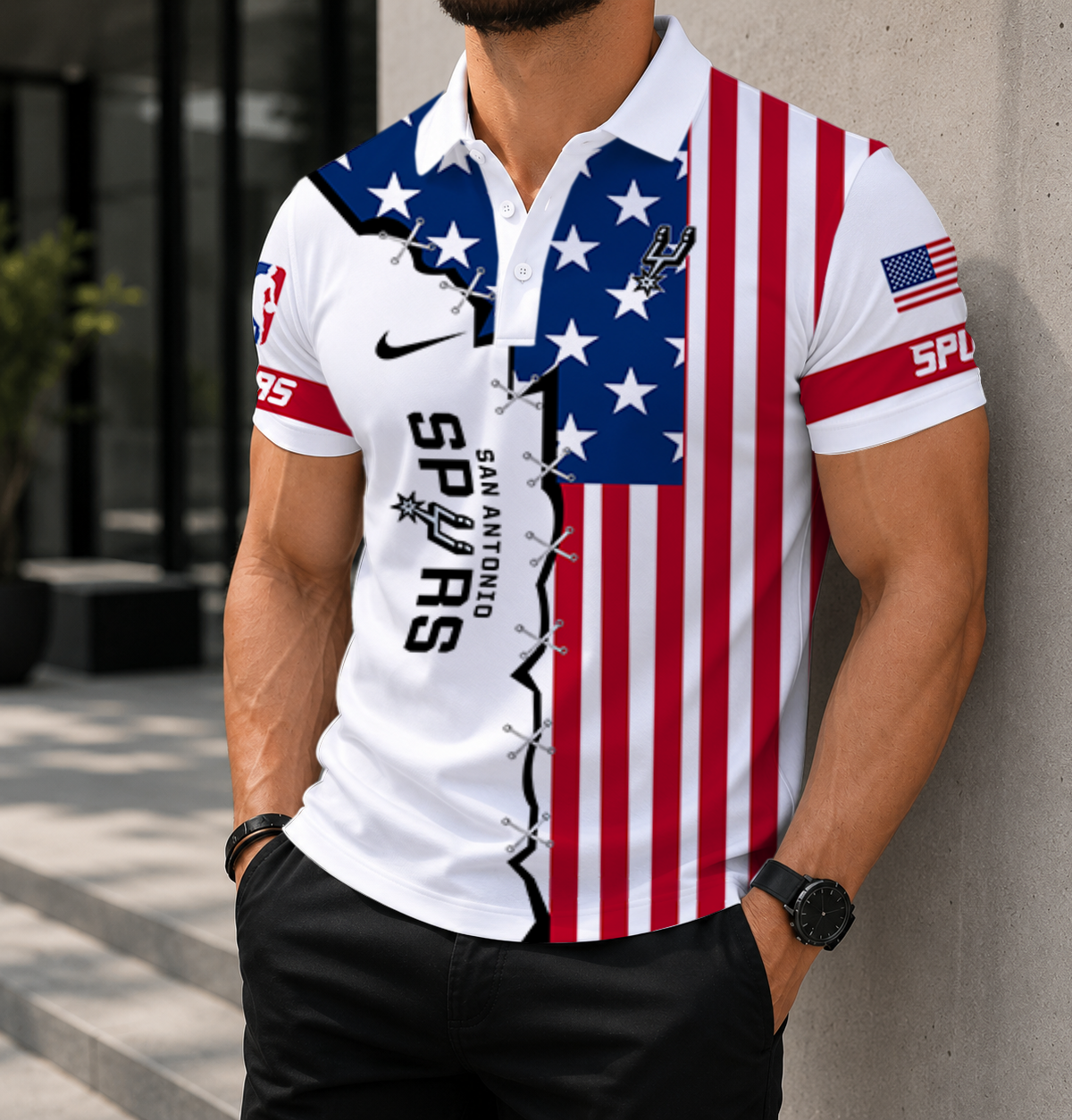 LIMITED EDITION - NEW CUSTOMIZED NBA23 SAS SAN ANTONIO SPURS POLO SHIRT, ZIP POLO SHIRT & T-SHIRTS