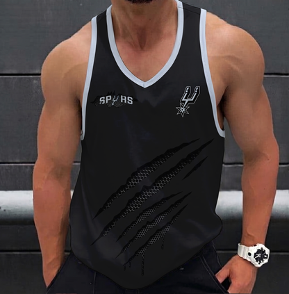 LIMITED EDITION - NEW CUSTOMIZED NBA23 SAS SAN ANTONIO SPURS UNISEX TANK TOP