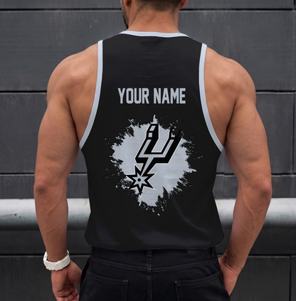 LIMITED EDITION - NEW CUSTOMIZED NBA23 SAS SAN ANTONIO SPURS UNISEX TANK TOP