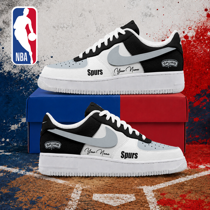 LIMITED EDITION - NEW CUSTOMIZED NBA23 SAS SAN ANTONIO SPURS AF1 SNEAKERS