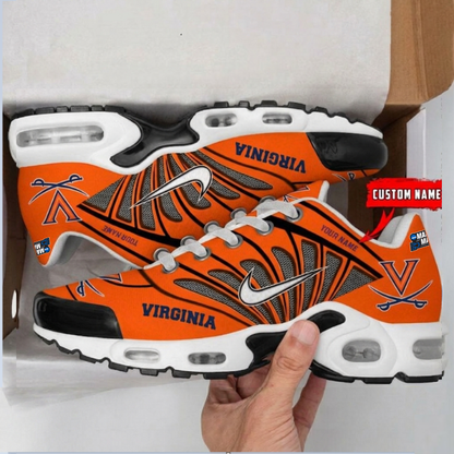 LIMITED EDITION - NEW CUSTOMIZED MAM NCAA23 VIC VI CAVALIERS UNISEX AIR MAX PLUS SNEAKERS