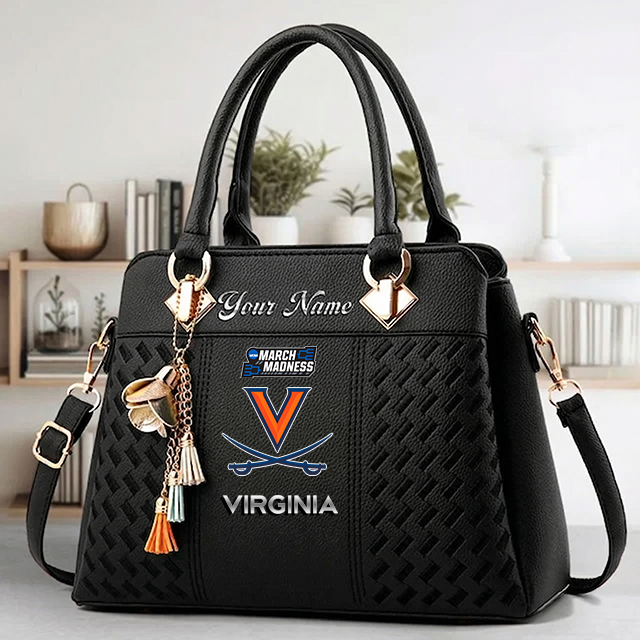 LIMITED EDITION - NEW CUSTOMIZED MAM NCAA23 VIC VI CAVALIERS ZIP HANDBAG MULTICOLOR