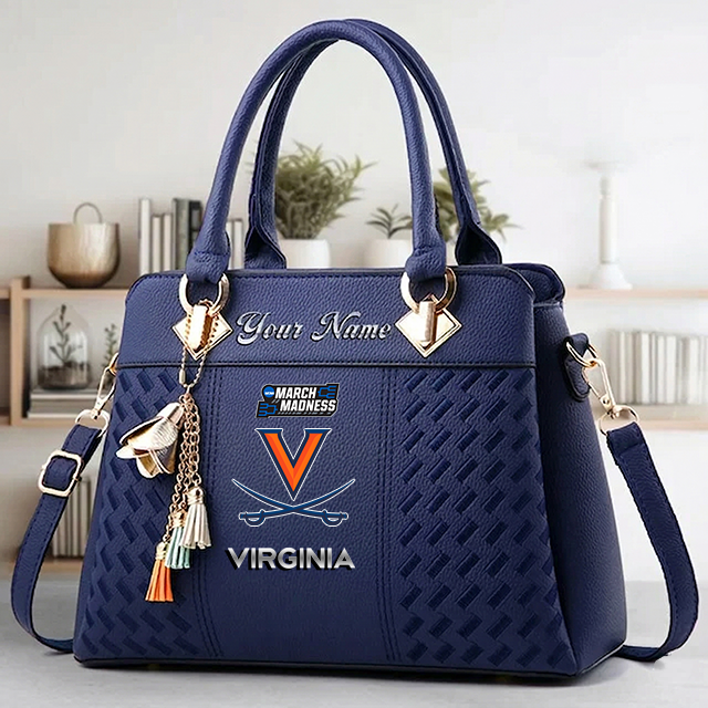 LIMITED EDITION - NEW CUSTOMIZED MAM NCAA23 VIC VI CAVALIERS ZIP HANDBAG MULTICOLOR