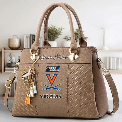 LIMITED EDITION - NEW CUSTOMIZED MAM NCAA23 VIC VI CAVALIERS ZIP HANDBAG MULTICOLOR