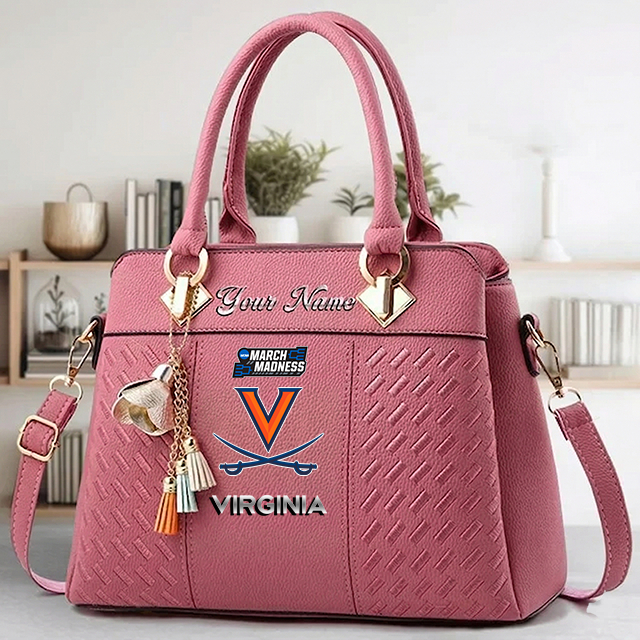 LIMITED EDITION - NEW CUSTOMIZED MAM NCAA23 VIC VI CAVALIERS ZIP HANDBAG MULTICOLOR
