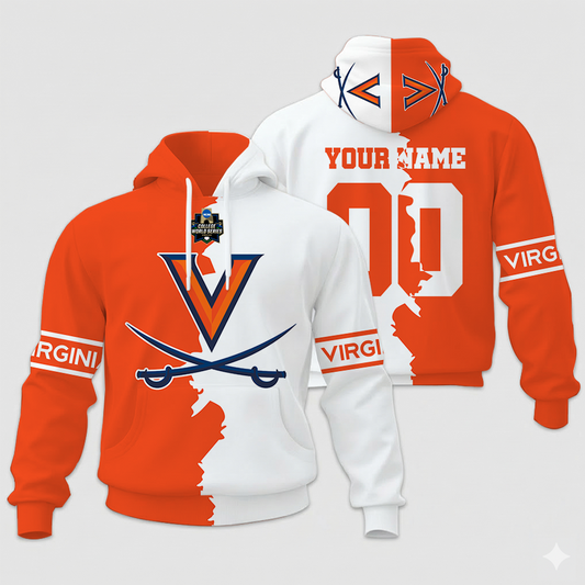 LIMITED EDITION - NEW CUSTOMIZED NCAA MAM23 VIC VI CAVALIERS UNISEX HOODIE & ZIP HOODIE