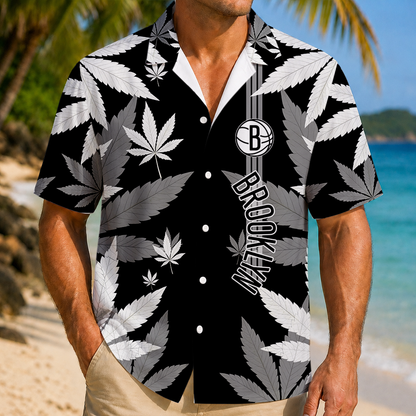 LIMITED EDITION - NEW CUSTOMIZED NBA25 BNE BROOKLYN NETS UNISEX HAWAIIAN SHIRT