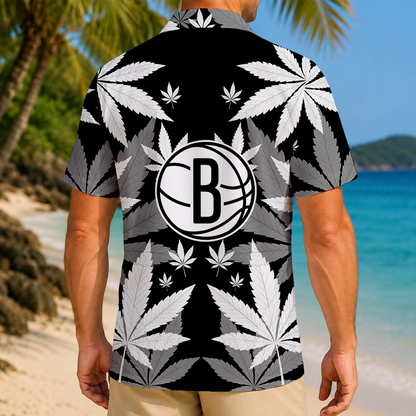 LIMITED EDITION - NEW CUSTOMIZED NBA25 BNE BROOKLYN NETS UNISEX HAWAIIAN SHIRT